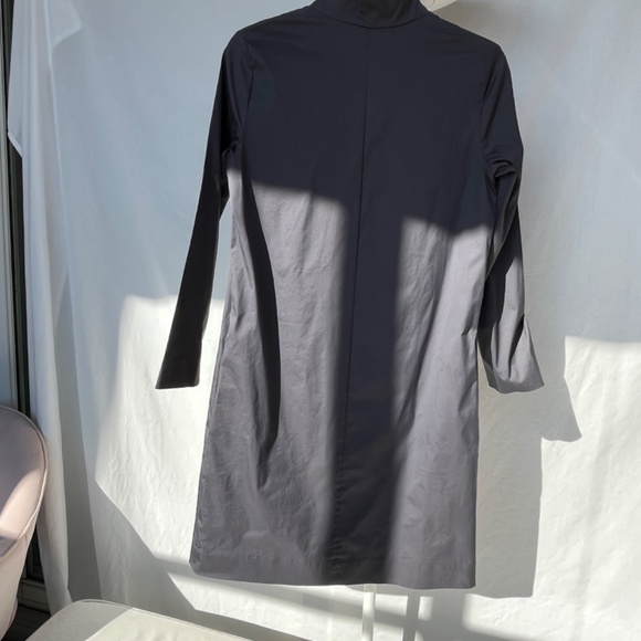 COS (4) cotton sateen shift dress with side pockets, grey, BNWOT. - Picture 5 of 16